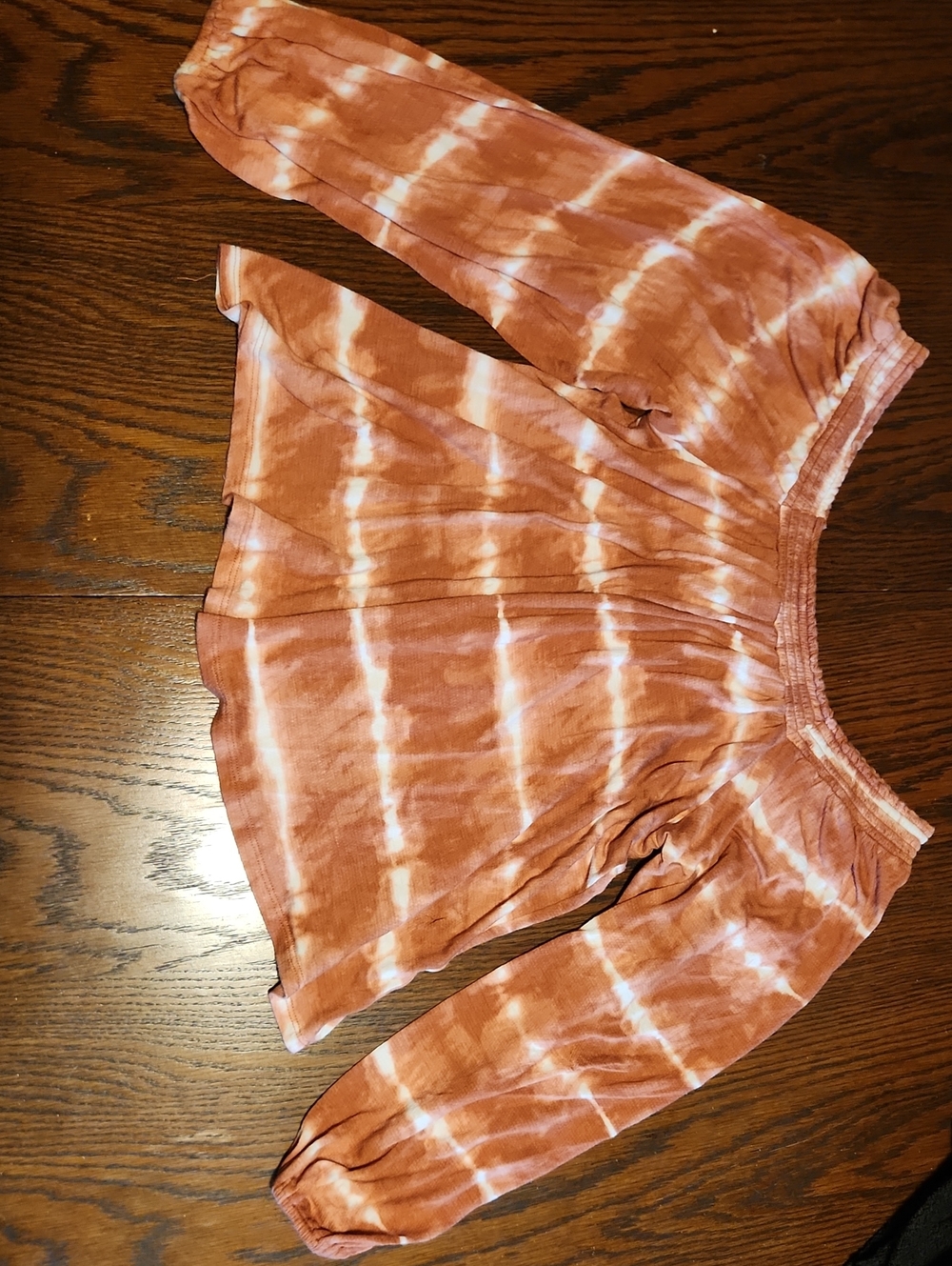 Daytrip Rust Tie-Dye Off-Shoulder Blouse